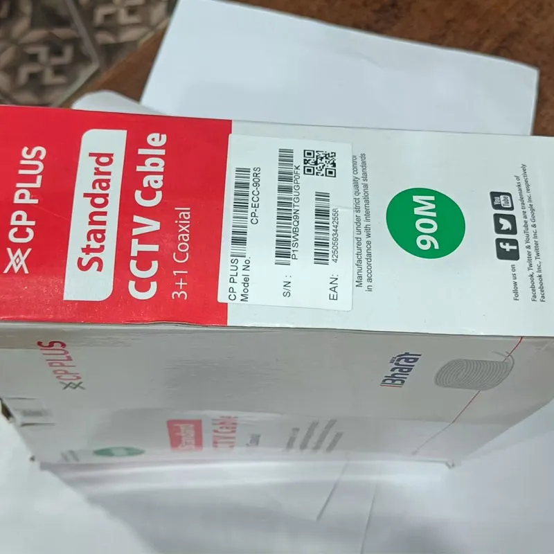 CP PLus CCTV Cable 3+1 Coaxial  90 Meter thumbnail 3